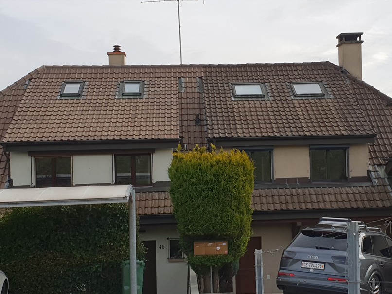Travaux de rénovation et d'entretien de toiture